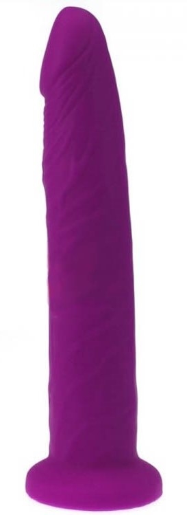 Colours Lilla silikone dildo med sugekop 15cm